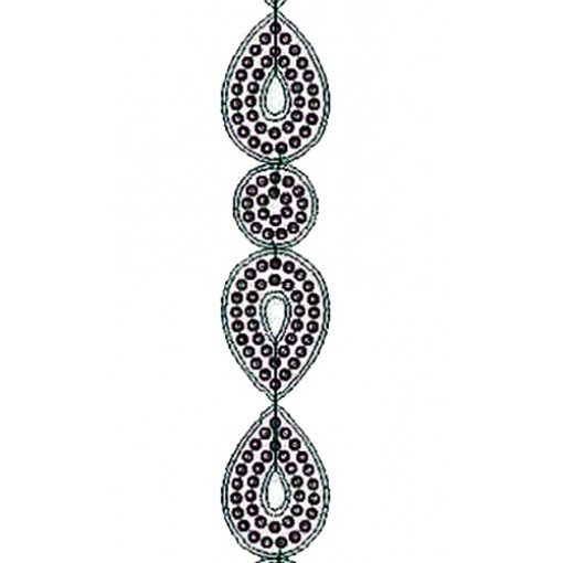 Kashmiri Clothing Lace Embroidery Design 14409