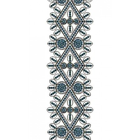 Asian Embroidery Cording Lace Design 14410