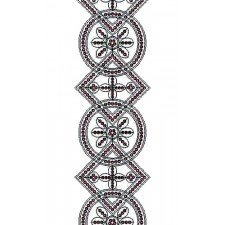 Embroidery Cording & Sequins Lace Design 14411
