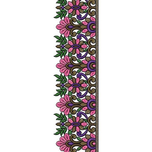 Designer Saree Border Embroidery Design 14458