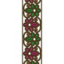 Awesome Machine Embroidery Border Design 14462