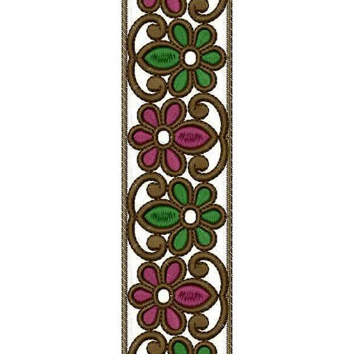Awesome Machine Embroidery Border Design 14462