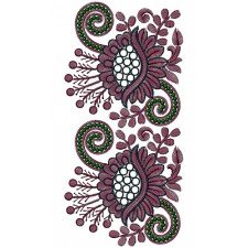 Party Wear Embroidery Border Design 14502