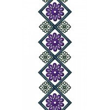 Wedding Bridal Saree Lace Border Embroidery Design 15029