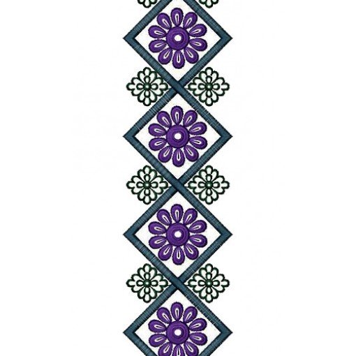 Wedding Bridal Saree Lace Border Embroidery Design 15029