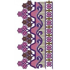 Embroidery Design On Lace 15032