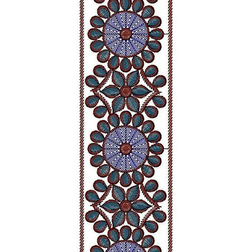 Wedding Saree Lace Embroidery Design 15153