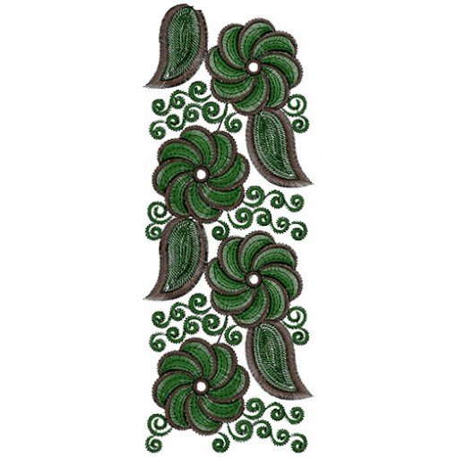 Designer Lace Border Embroidery Design 15154
