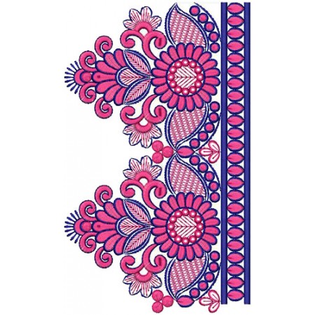Superb Embroidery Design For Attractive Lace 15405