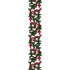 Lace Border Fancy Saree Embroidery Design 15441