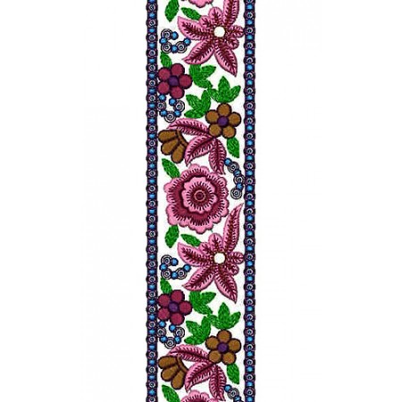 Lace Border Embroidery Design 15444