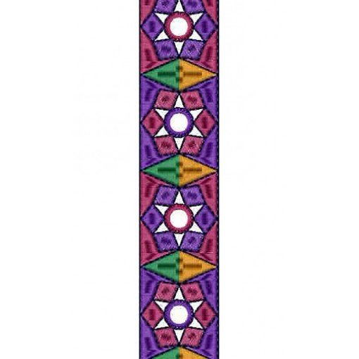 Multi Colour Lace Design 16029