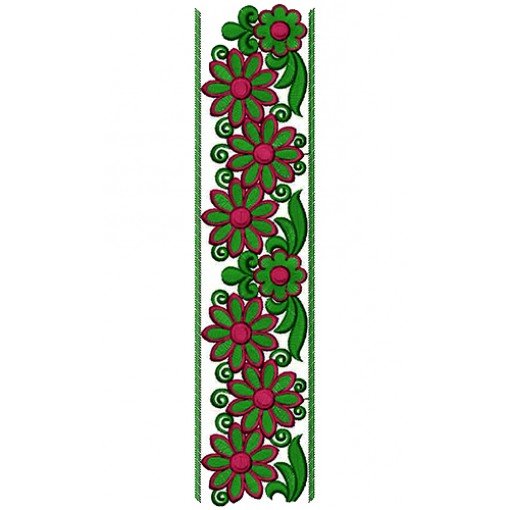 Printed Lace Border Design 16052