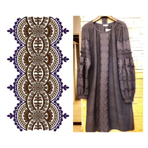 Golden Lace Saree Design 16104