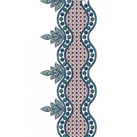 Indian Saree Lace Design 16225