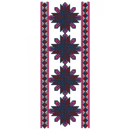 Gujrati Cross Stitch Lace Design 16405