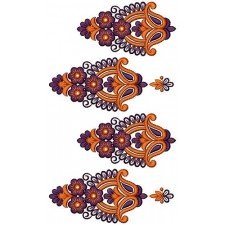 Japanese Flower Lace Embroidery Design 16524