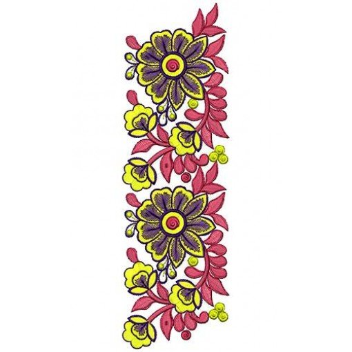 Albania Lace Flowers Embroidery Design 16529