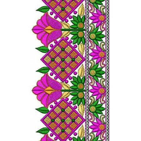 Colorfull Thread Embroidery Design 16563