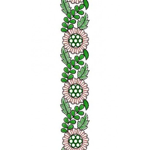 Border Fabric Embroidry Design 16566