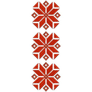 Thai Dress Lace Embroidery Design 16571