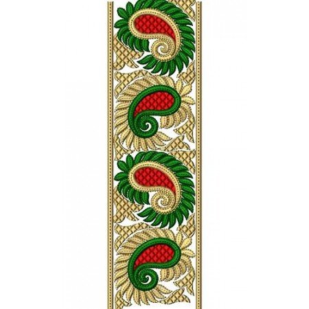 Dupatta Lace Embroidery Design 16582