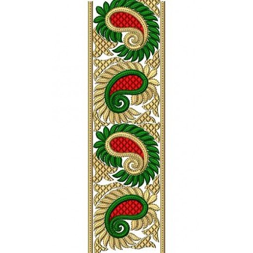 Dupatta Lace Embroidery Design 16582