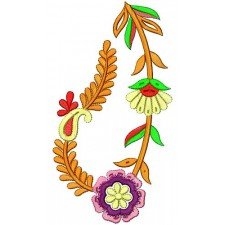 Vibrant Color South India Embroidery Design 16589
