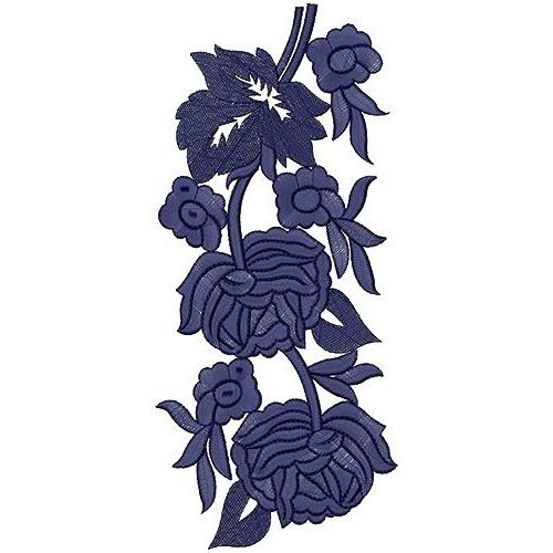 Assam Silk Rose Lace Embroidery Design 16680