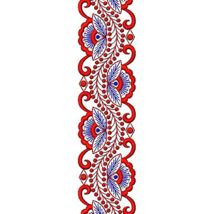 Flower Lace Pattern Embroidery Design 16683