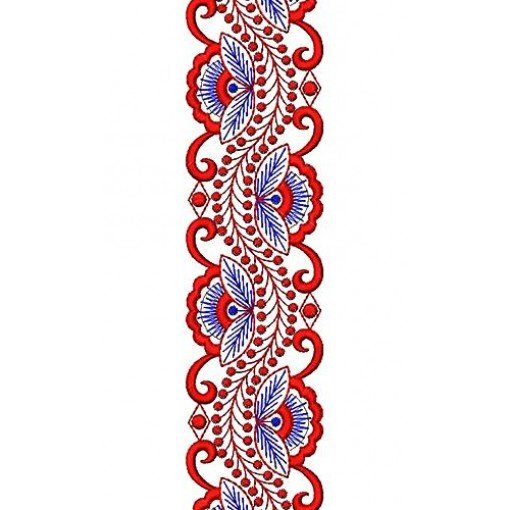 Flower Lace Pattern Embroidery Design 16683