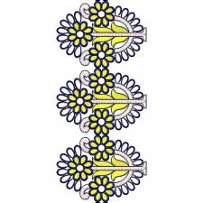 Phoenix Lace Traditional Embroidery Design 16688