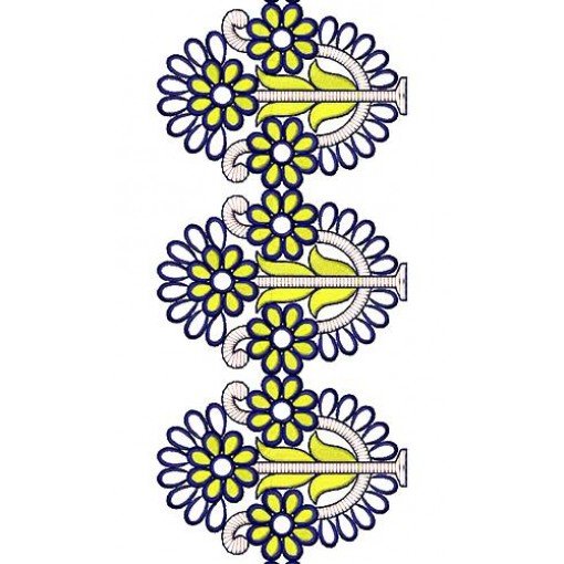 Phoenix Lace Traditional Embroidery Design 16688
