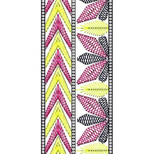 Raschel Lace Embroidery Design 16734