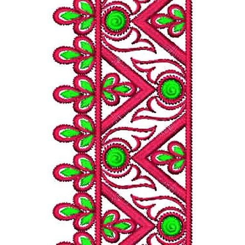 Mughal Banarasi Lace Embroidery Design 16808