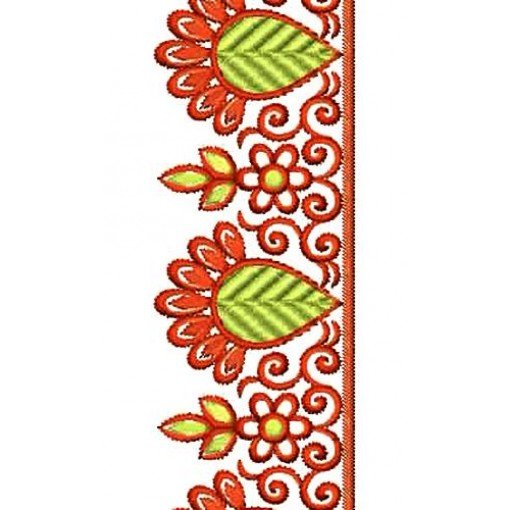 Cotton Fabric Dress Embroidery Design 16813