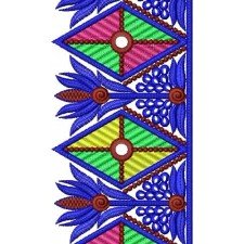 Traditional Clothing Lace Embroidery Design 16815