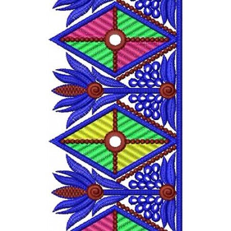 Traditional Clothing Lace Embroidery Design 16815