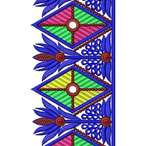 Traditional Clothing Lace Embroidery Design 16815
