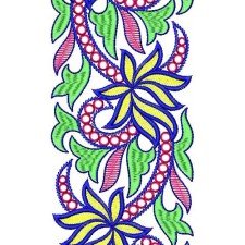 Motifs Saree Borders Embroidery Design 16827