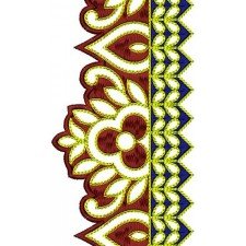 Curtain Trim Embroidery Lace Design 16829