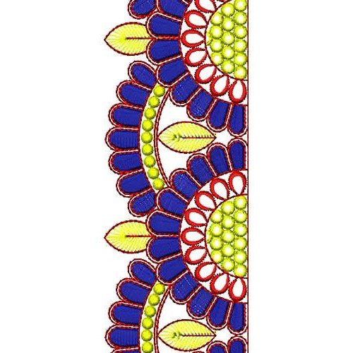 Antique Saree Border Embroidery Design 16830