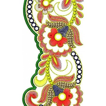 Jaipur Border Embroidery Design 16831