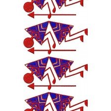 Royal Procession Warli Embroidery Design 16914