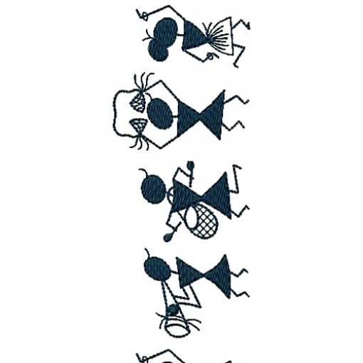 Indian Traditional Warli Embroidery Design 16918