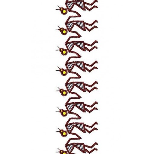 Rainbow Warli Embroidery Design 16923