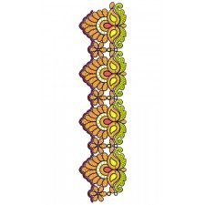 Stylish Lace Embroidery Design 16956