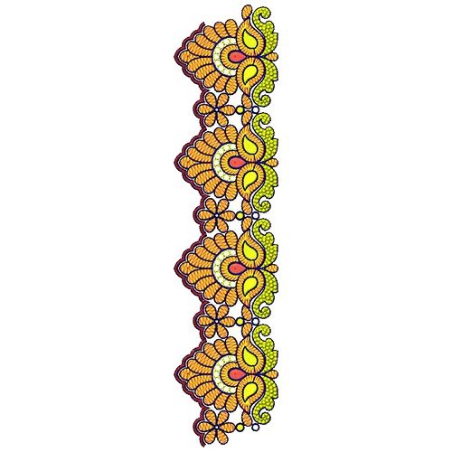 Stylish Lace Embroidery Design 16956