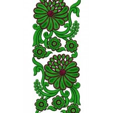 Heavy Lace Embroidery Design 16977