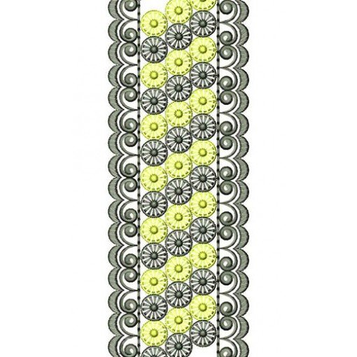 Elegant Lace Embroidery Design 16995